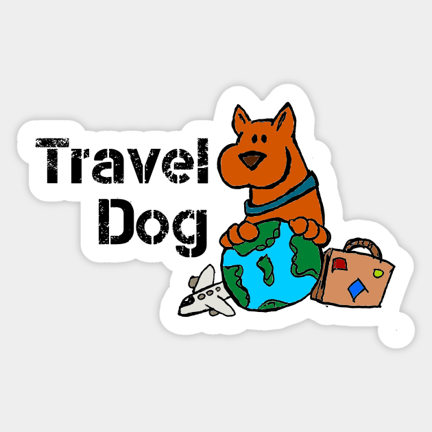 Travel Dog Cartoon Bully Sticker by MoPaws